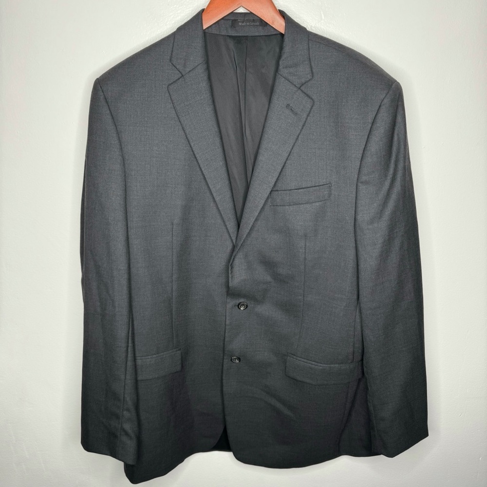 Ralph Lauren 100% Wool Gray Blazer Size 46R